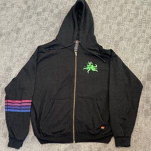 Aviator Nation Will Ferrell Promo Zip Hoodie XL Black RARE